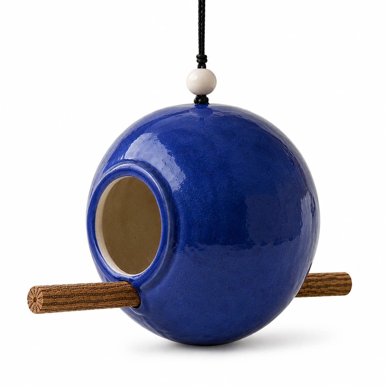 Handcrafted Ceramic Bird Feeder Pod – Sculptural Garden - Image 6