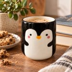 Penguin cup ceramic