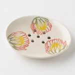 Protea soap dish pottery hand made in south africa