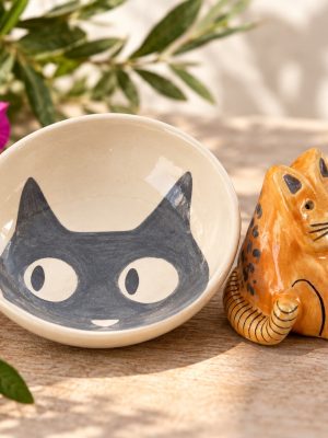 Mystery Cat Ceramic Ornament