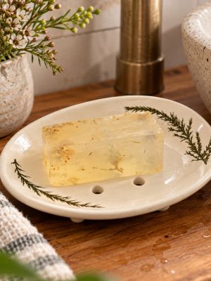 Hand made ceramic soap dish bathroom decor